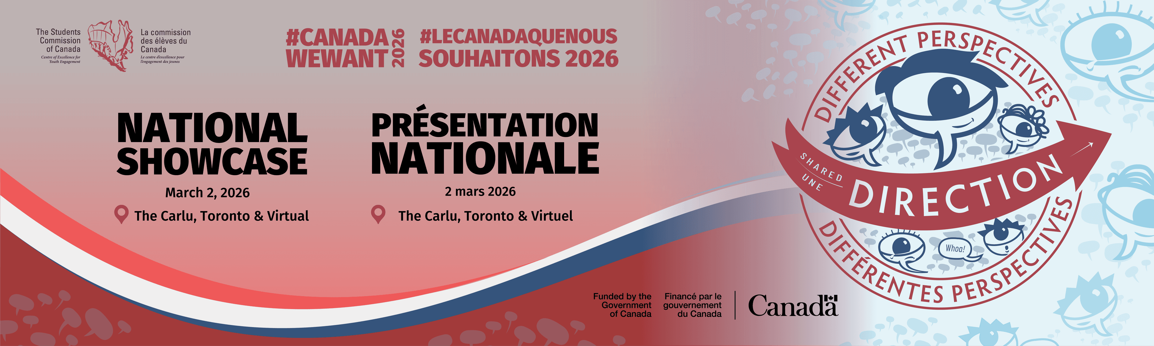 2026 #CanadaWeWant National Showcase Banner